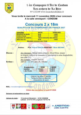 Concours Salle CONDOM 2026