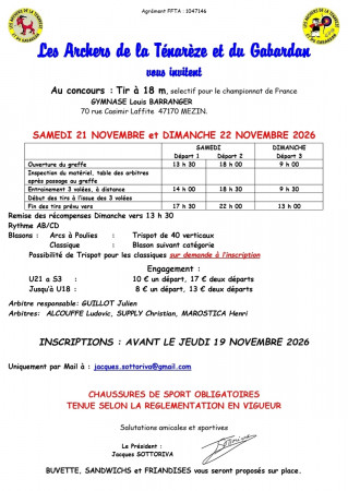 CONCOURS Salle Mézin 2026