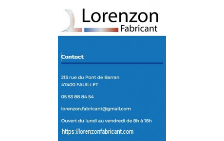 Ste LORENZON Fabricant